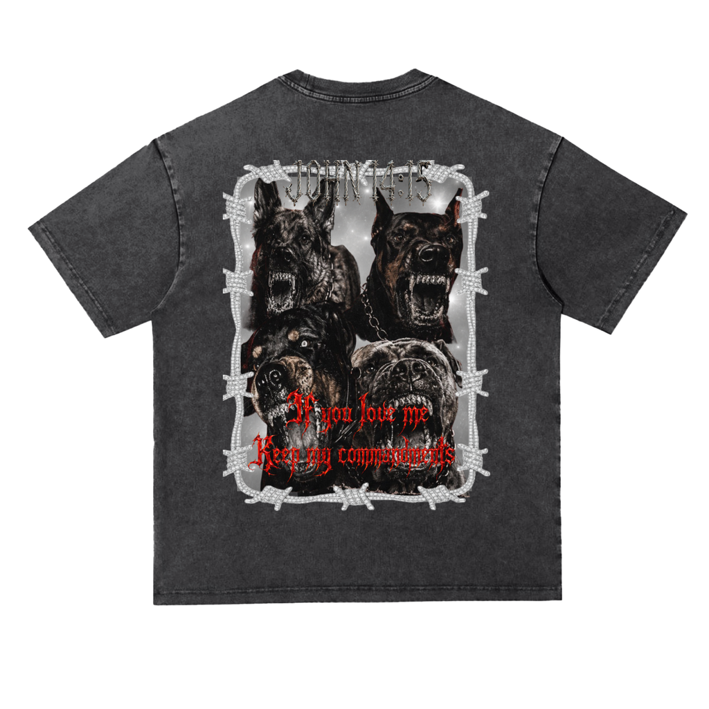 Snow Washed Heavyweight Oversize T-Shirt
